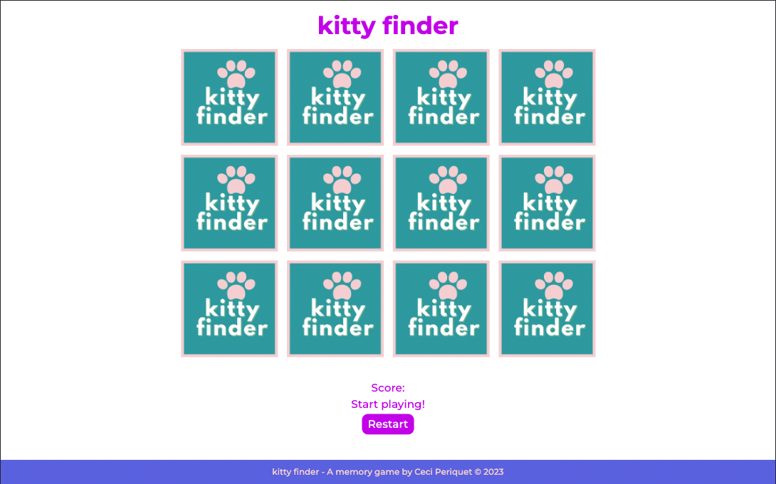 Kitty Finder (a game)