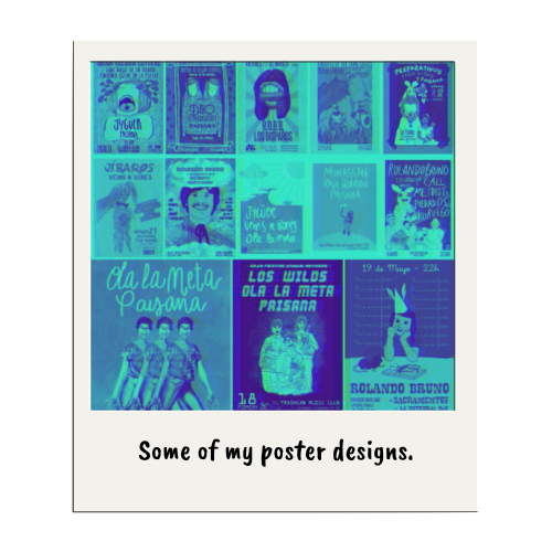 Some of my music poster designs